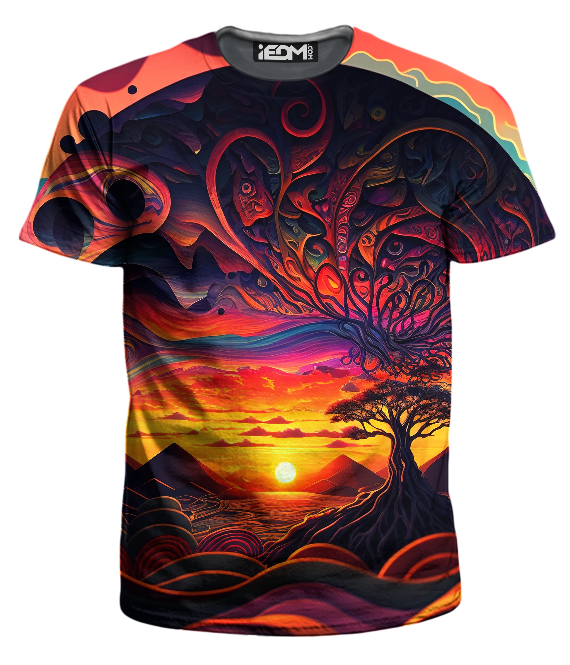 Acid Sunset T-Shirt and Shorts Combo, iEDM, | iEDM
