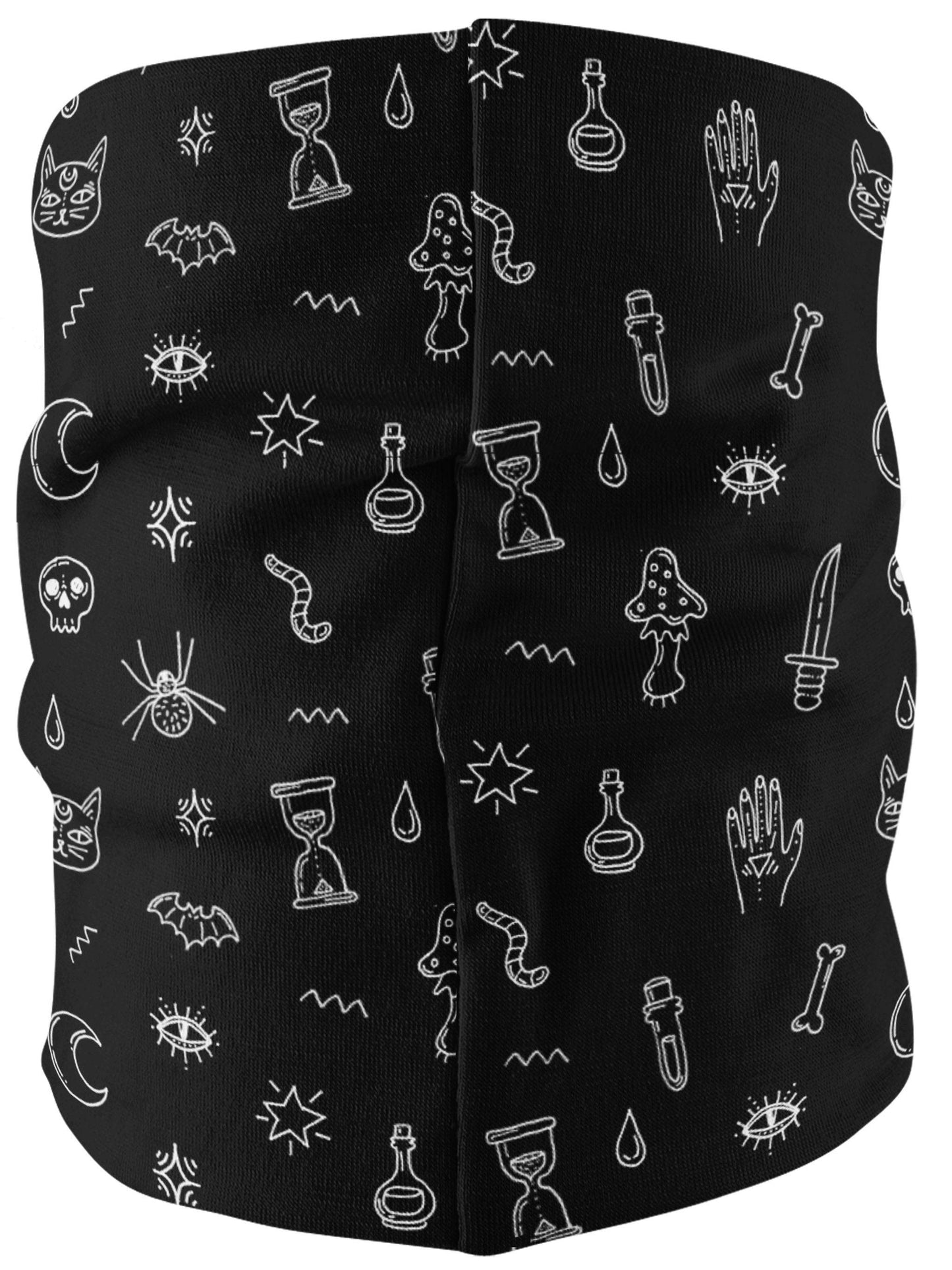 Black Pattern Bandana Mask, iEDM, | iEDM