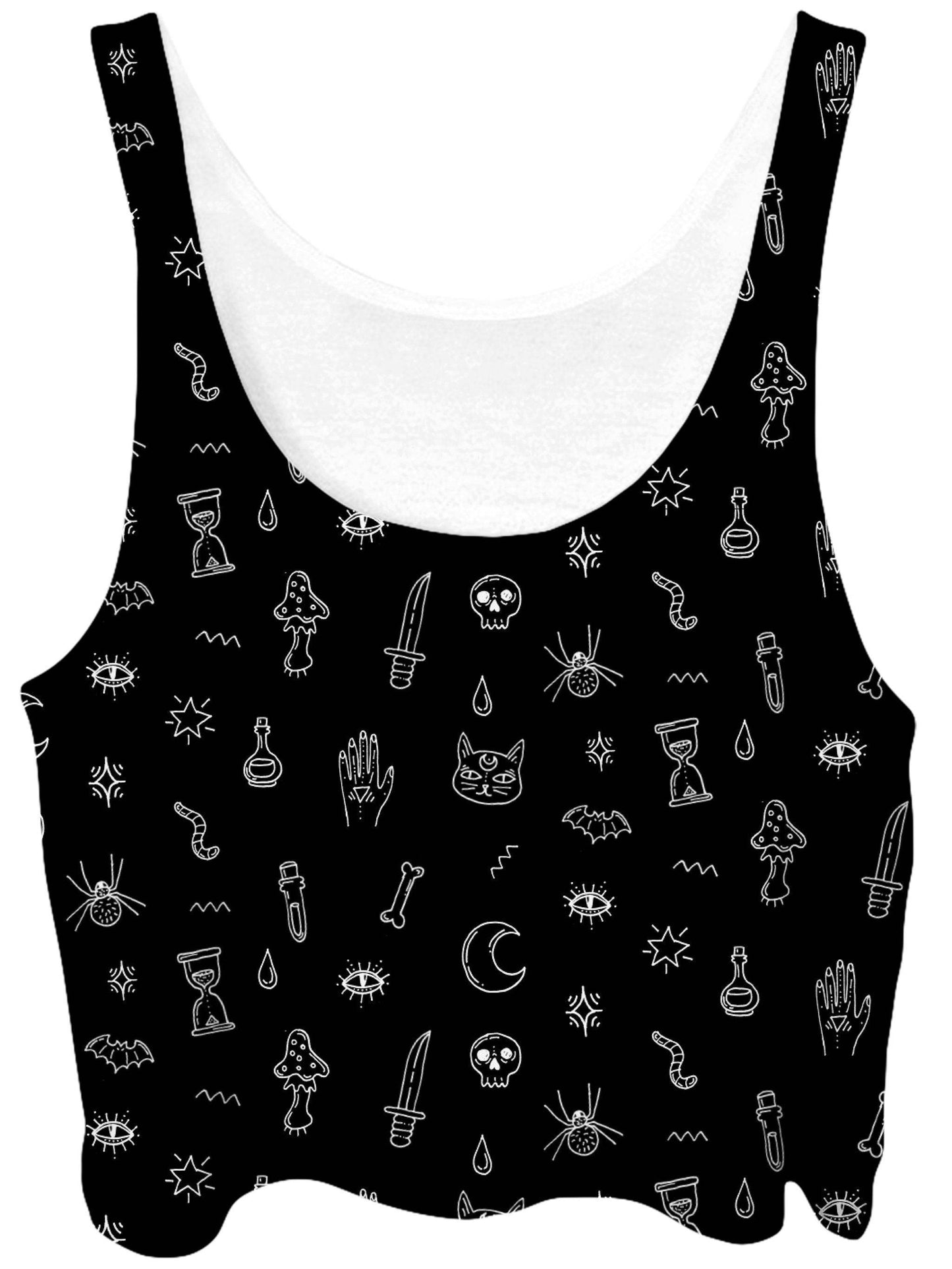 Black Pattern Crop Top, iEDM, | iEDM