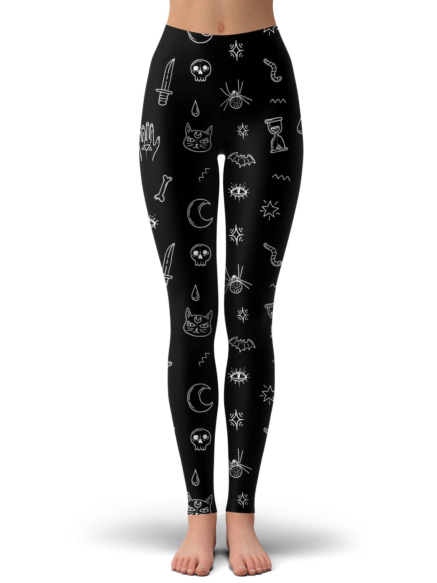 Black Pattern Crop Top and Leggings Combo, iEDM, | iEDM