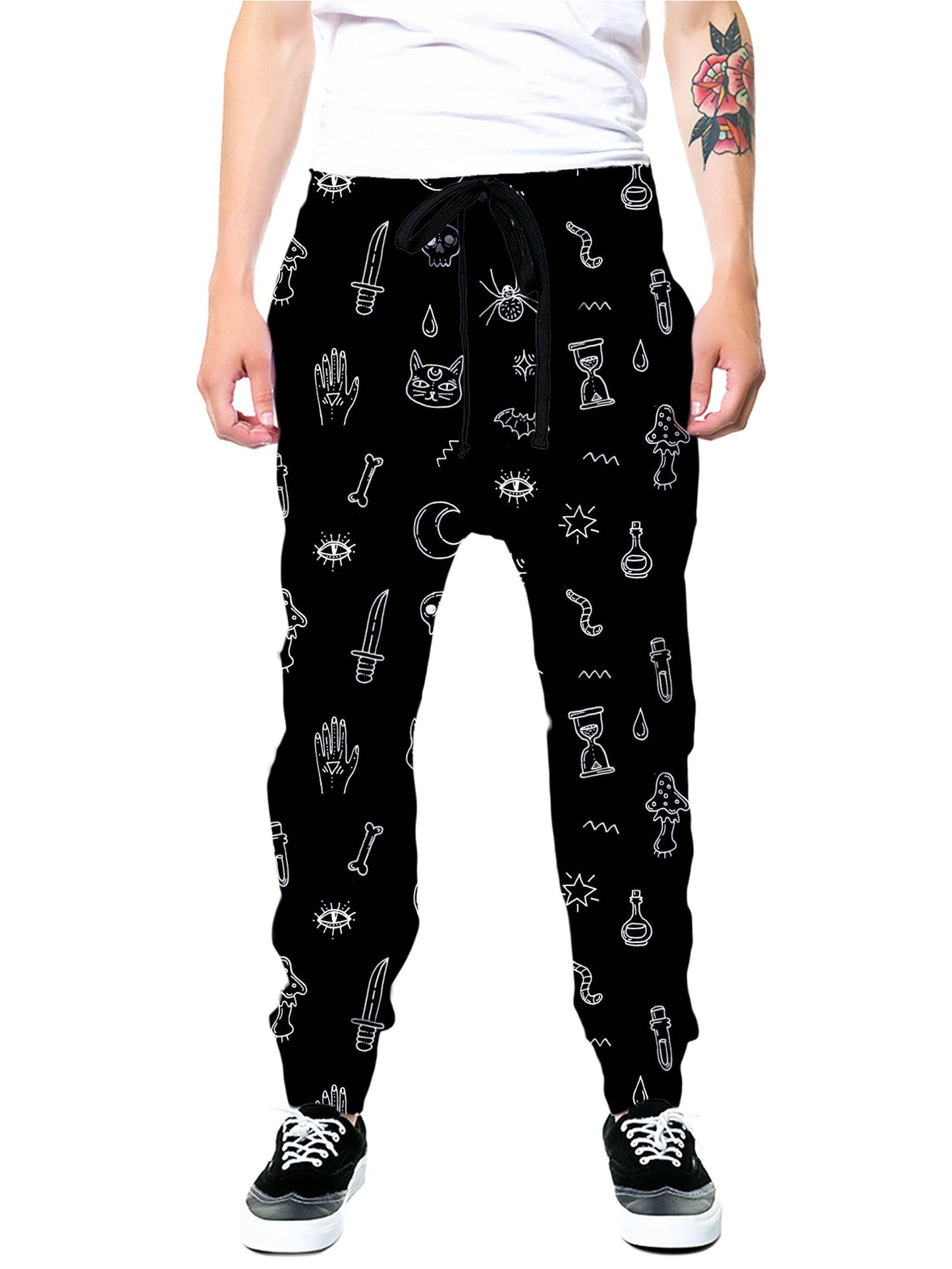 Black Pattern Hoodie and Joggers Combo, iEDM, | iEDM