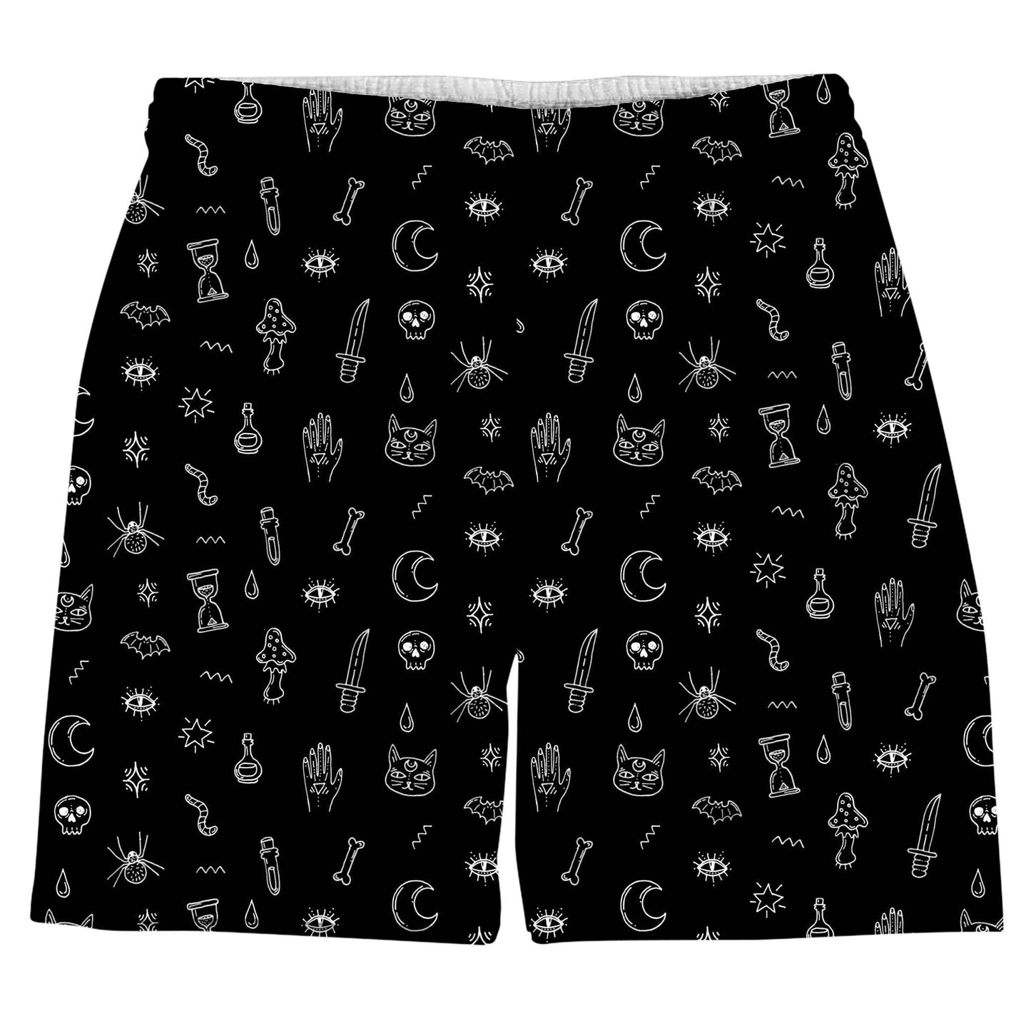 Black Pattern T-Shirt and Shorts Combo, iEDM, | iEDM
