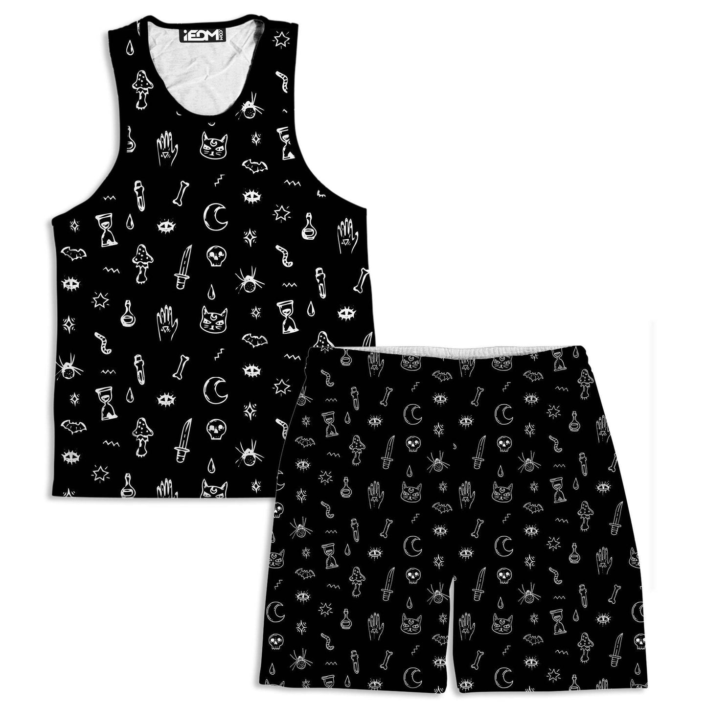 Black Pattern Tank and Shorts Combo, iEDM, | iEDM
