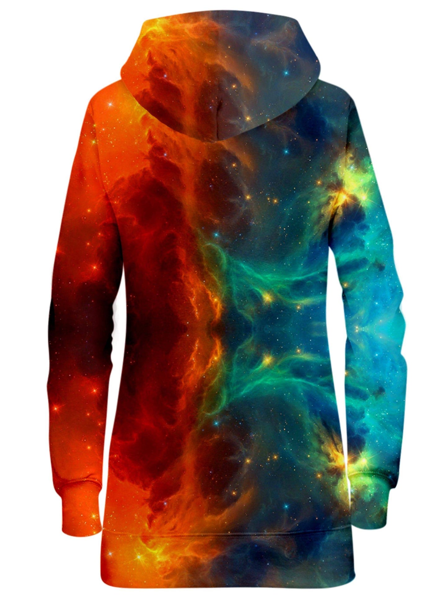 Fire and Ice Galaxy Hoodie Dress, iEDM, | iEDM
