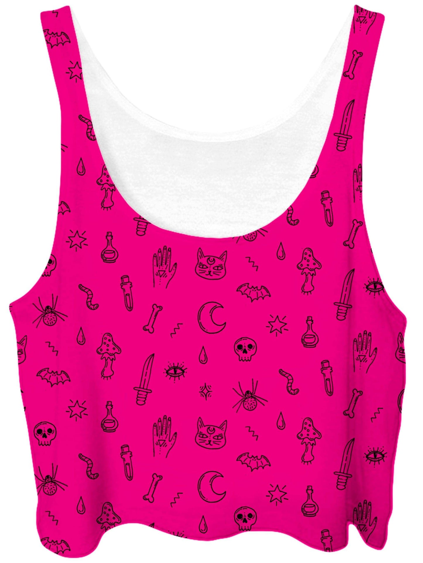 Pink Pattern Crop Top, iEDM, | iEDM