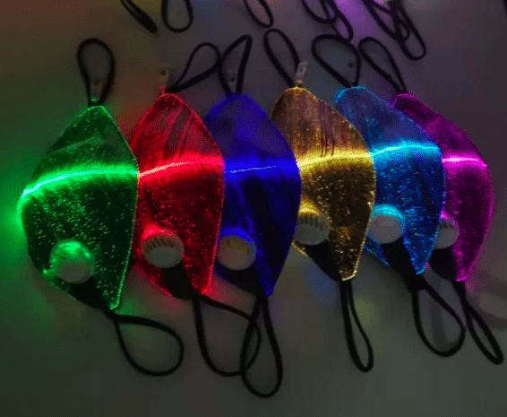 Fiber Optic Luminous USB Charging Mask (7 Light Modes), LED Face Mask, | iEDM