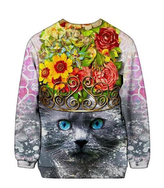 Finest Feline Sweatshirt, Lucid Eye Studios, | iEDM