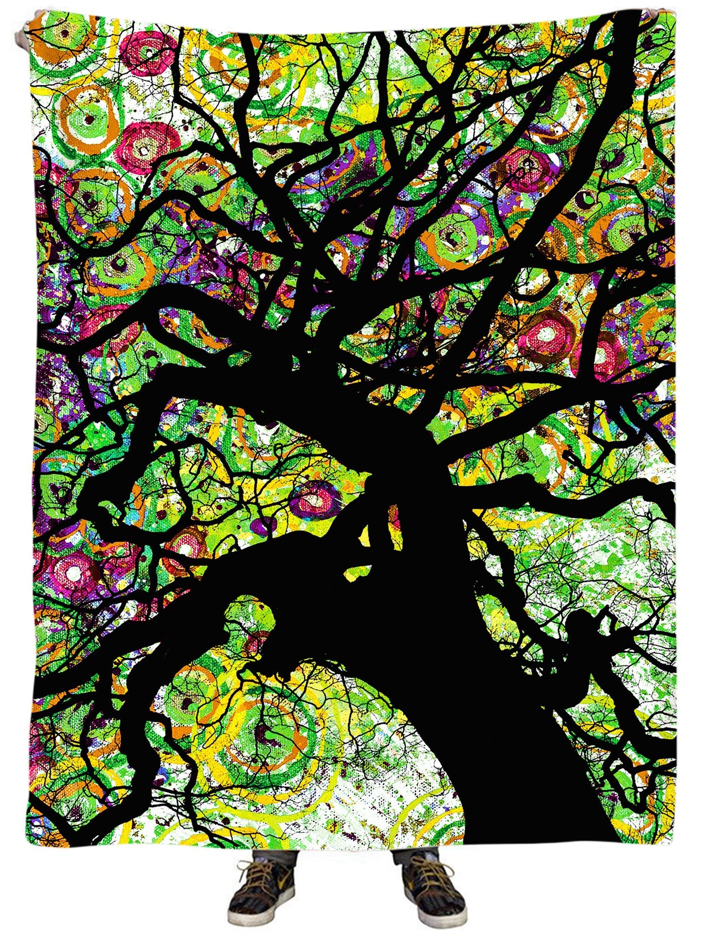 Radial Roots Plush Blanket, Lucid Eye Studios, | iEDM