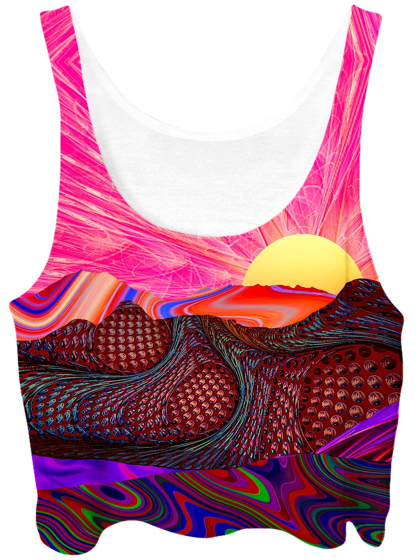 Trippy Trek Crop Top, Lucid Eye Studios, | iEDM