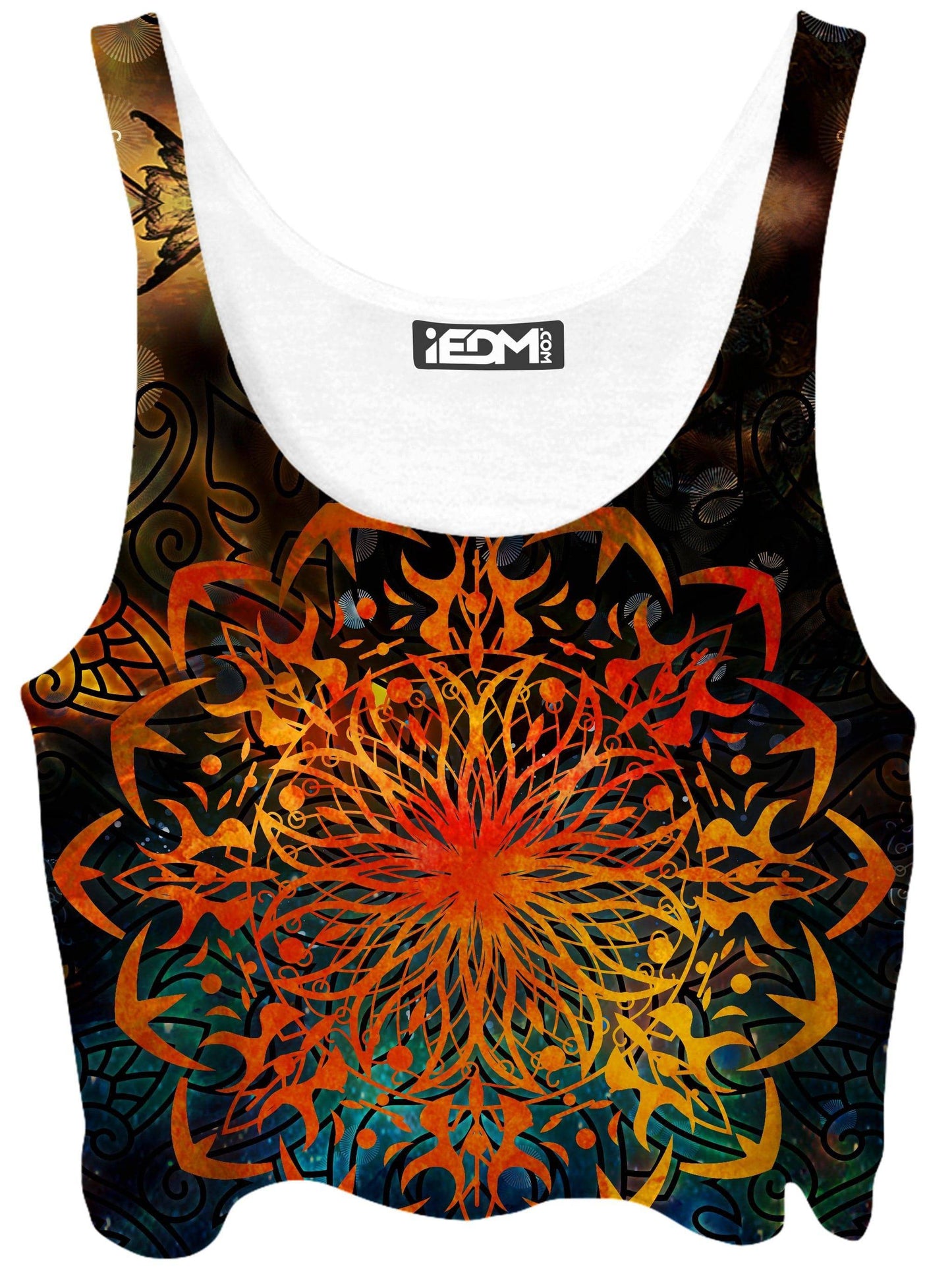 Fire Ornament Crop Top, MCAshe Spiritual Art, | iEDM