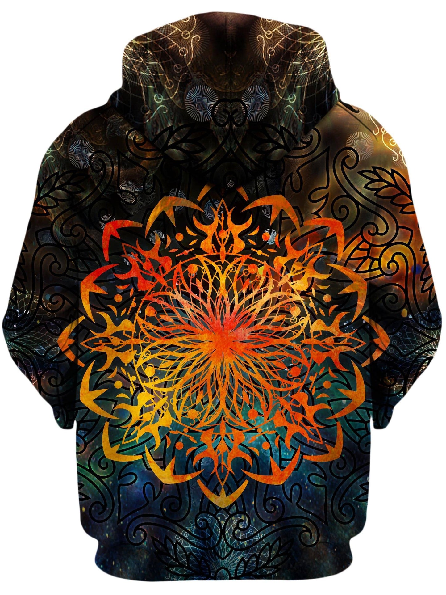 Fire Ornament Unisex Zip-Up Hoodie, MCAshe Spiritual Art, | iEDM