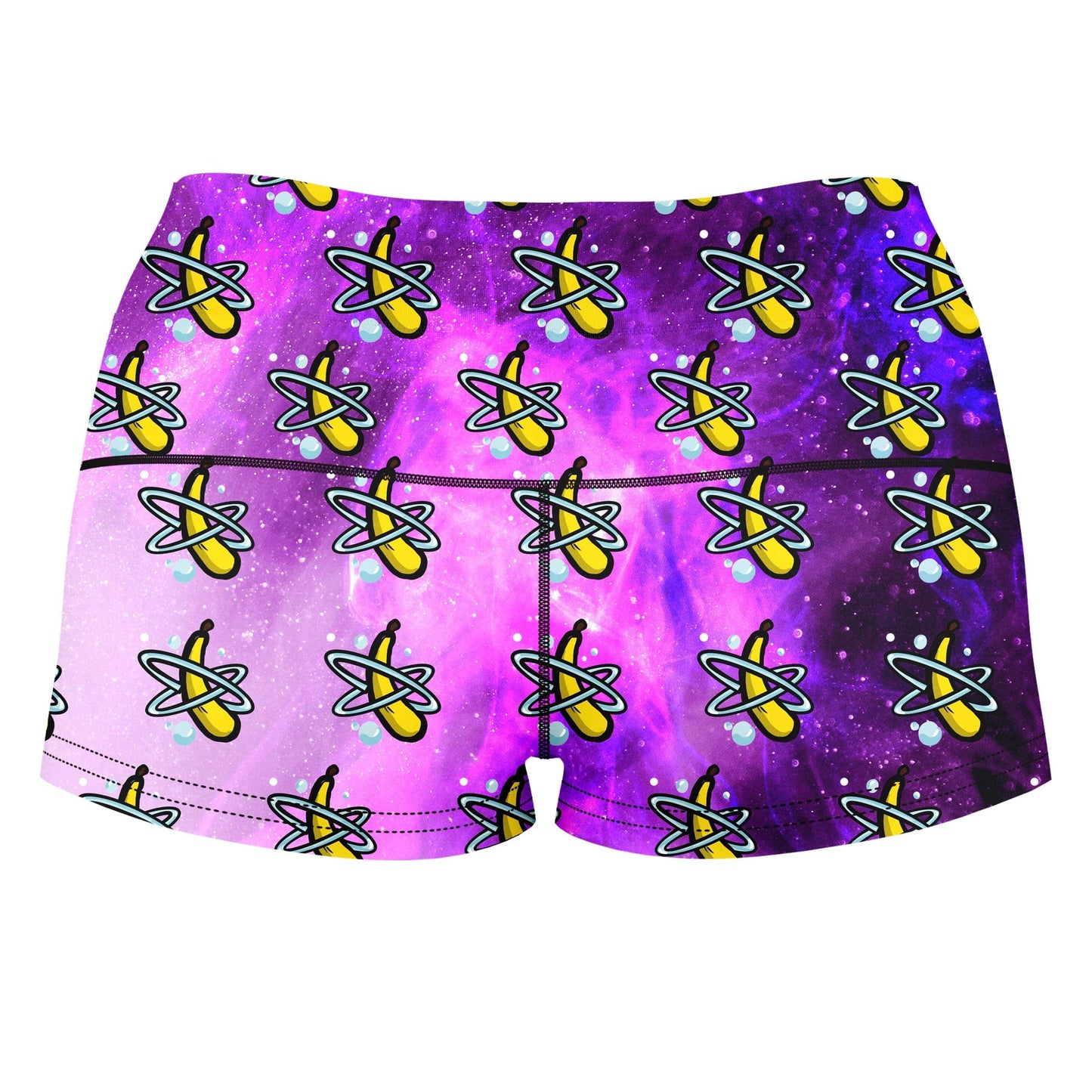 Banana Vision High-Waisted Women's Shorts, Noctum X Truth, | iEDM