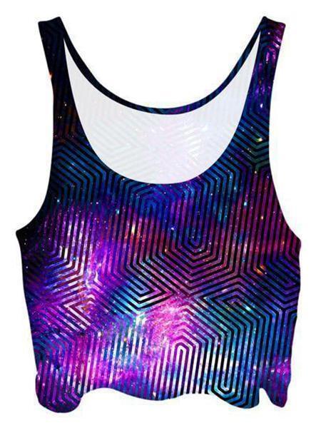 Noctum X Truth Celestial Finger Print Crop Top (Ready To Ship) - iEDM