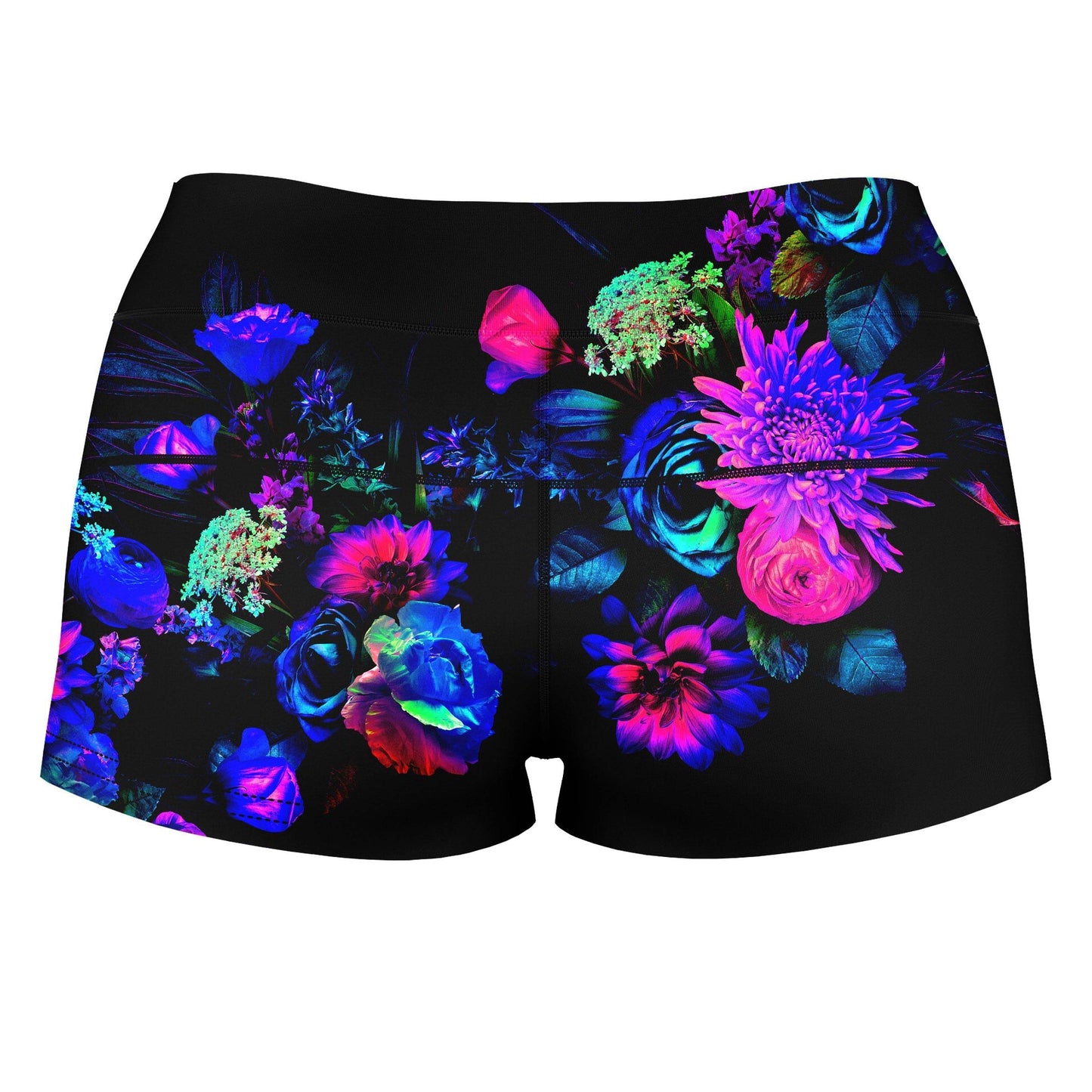 Darkest Bloom High-Waisted Women's Shorts, Noctum X Truth, | iEDM