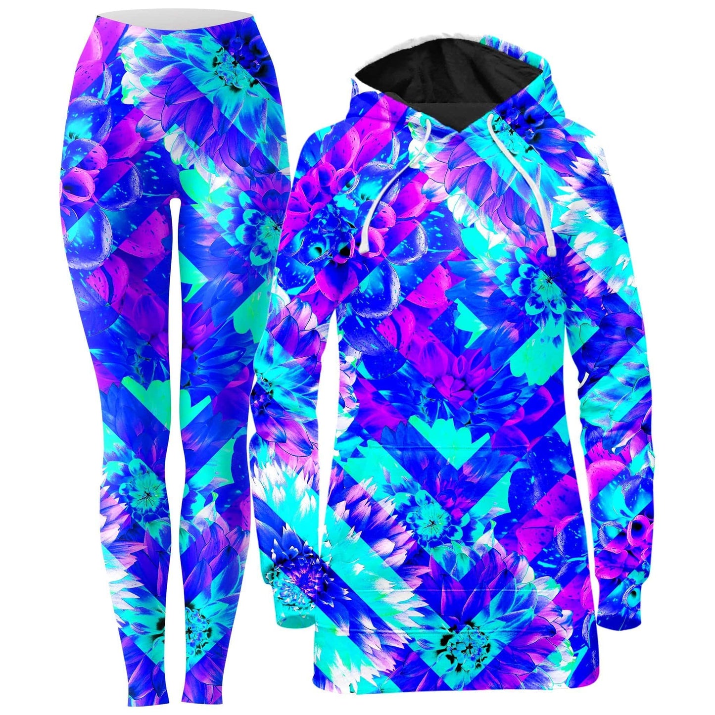 Diamond Dhalia Hoodie Dress and Leggings Combo, Noctum X Truth, | iEDM