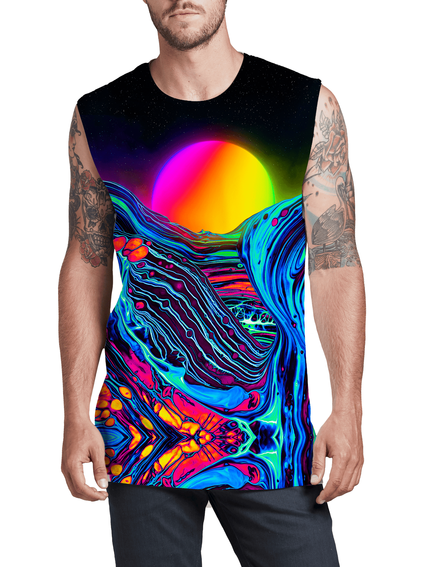 Dose of Sunset Men's Muscle Tank, Noctum X Truth, | iEDM