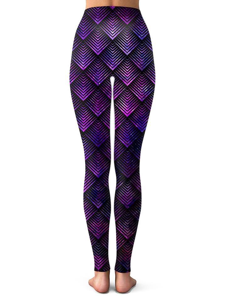 Galactic Dragon Scale Purple Leggings, Noctum X Truth, | iEDM