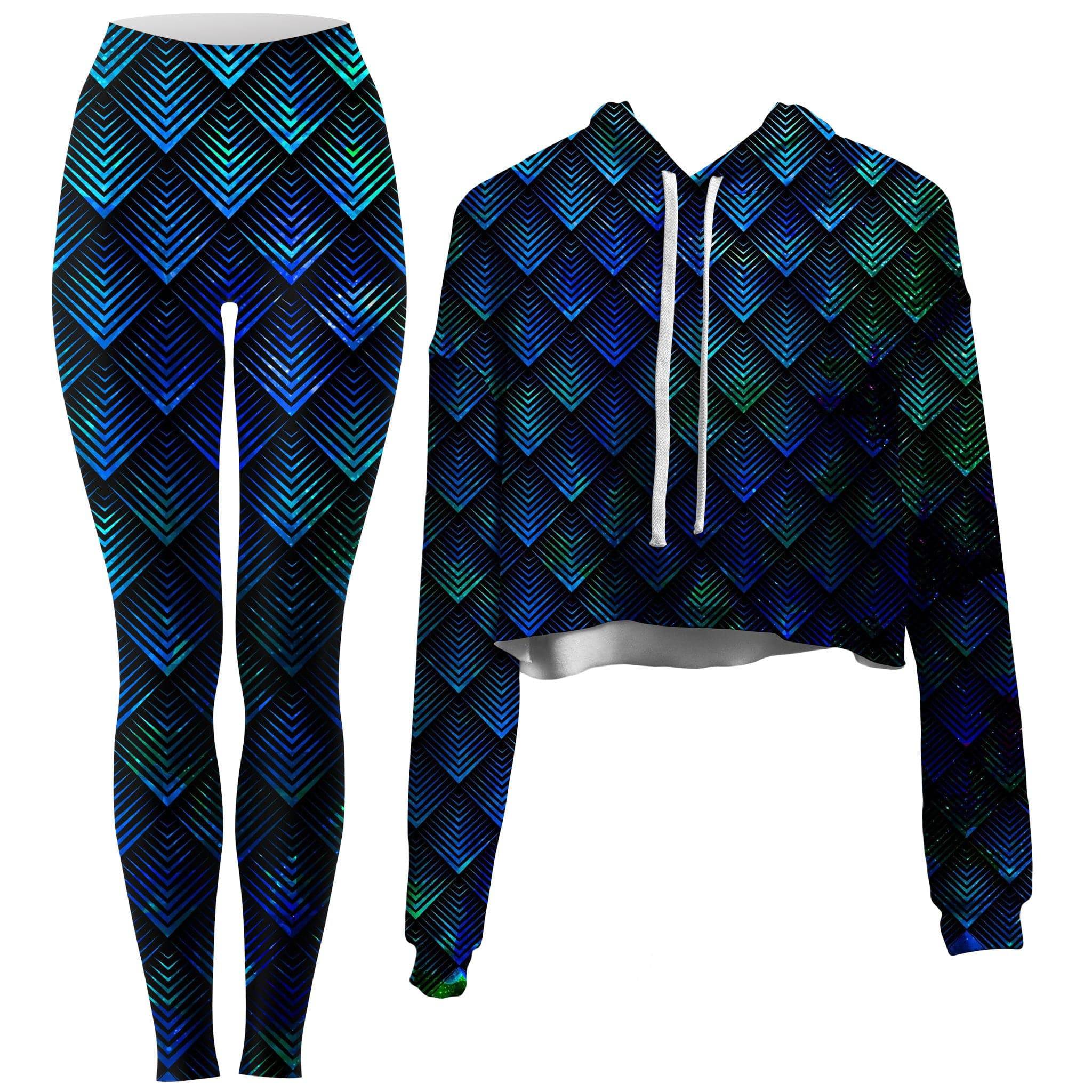 Galactic Dragon Scale Teal Leggings – iEDM