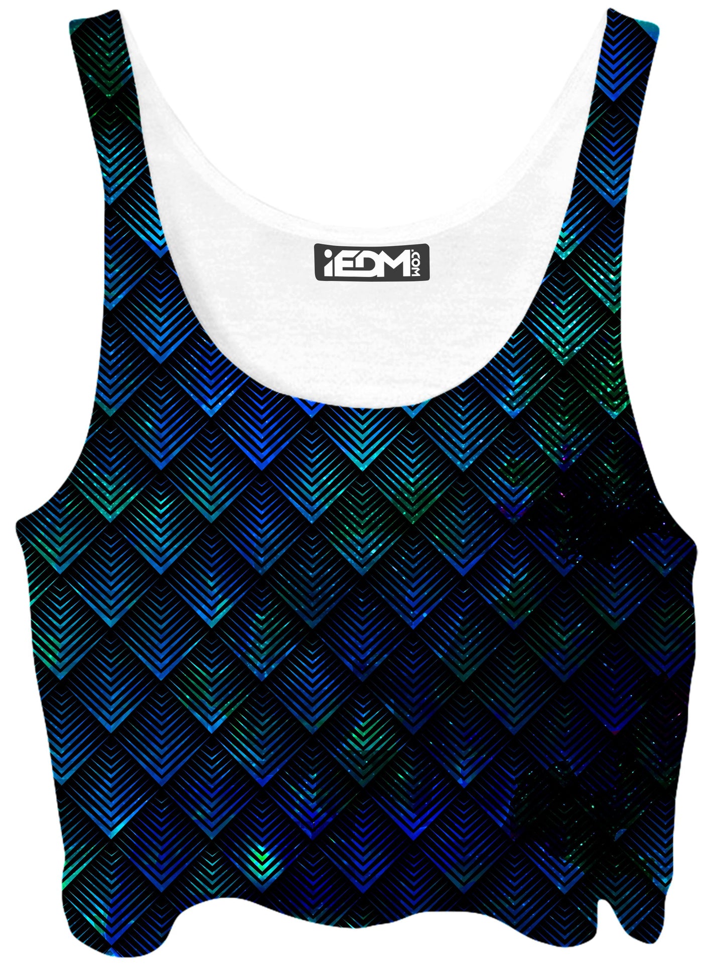Galactic Dragon Scale Teal Crop Top, Noctum X Truth, | iEDM
