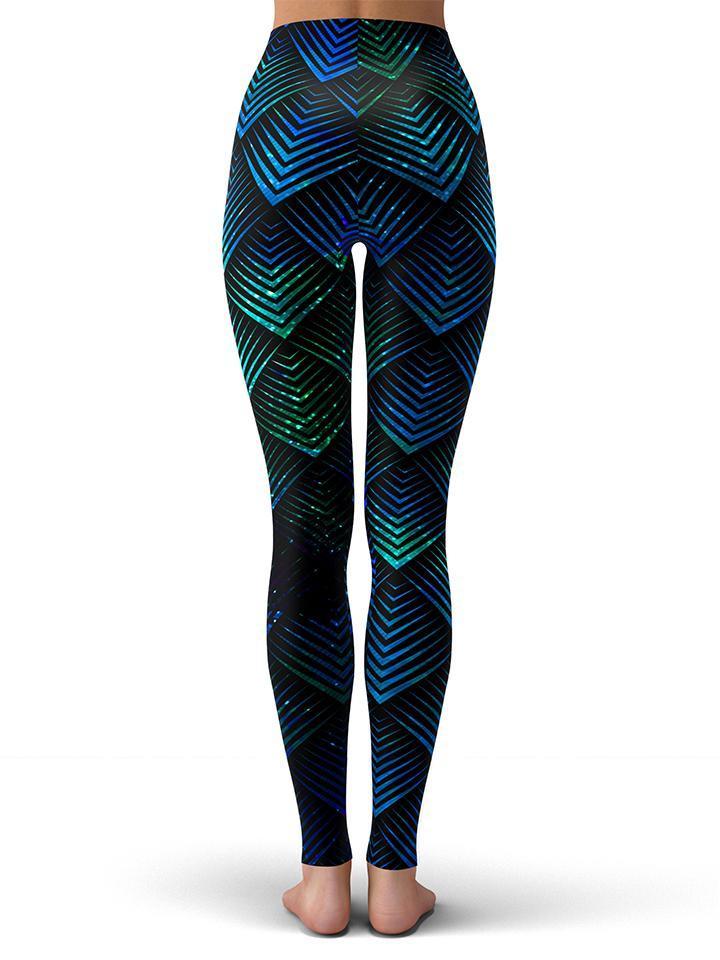 Galactic Dragon Scale Teal Leggings, Noctum X Truth, | iEDM