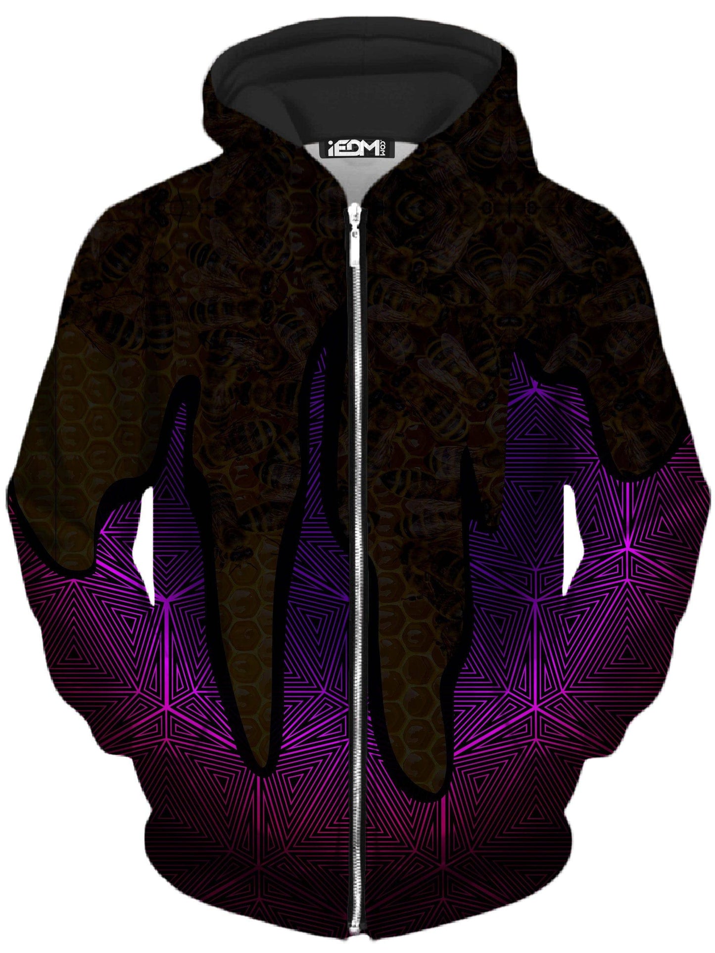 Hallucinations Honey Unisex Zip-Up Hoodie, Noctum X Truth, | iEDM