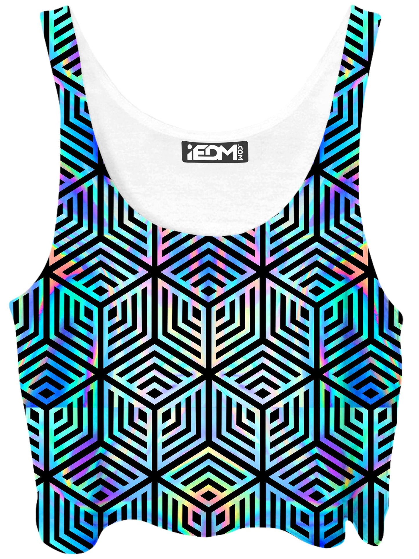 Holographic Hexagon Crop Top, Noctum X Truth, | iEDM