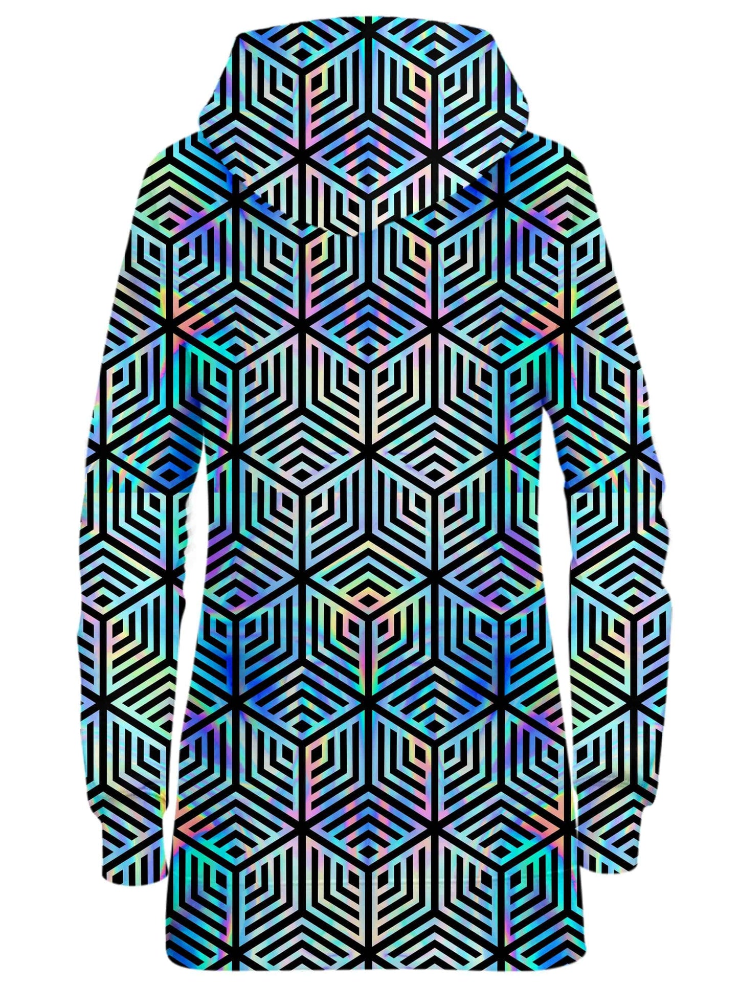 Holographic Hexagon Hoodie Dress, Noctum X Truth, | iEDM
