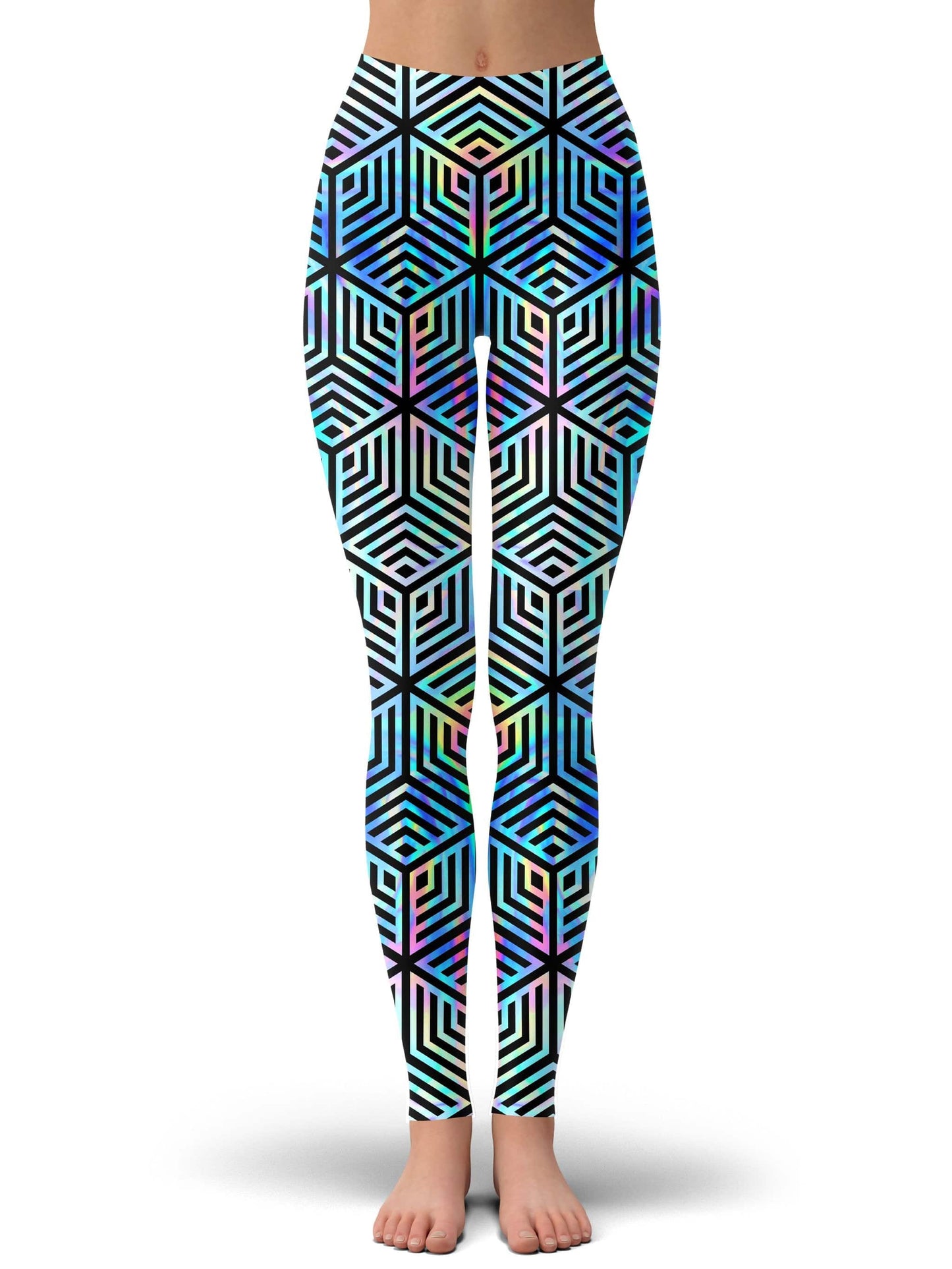Holographic Hexagon Zip-Up Hoodie and Leggings Combo, Noctum X Truth, | iEDM