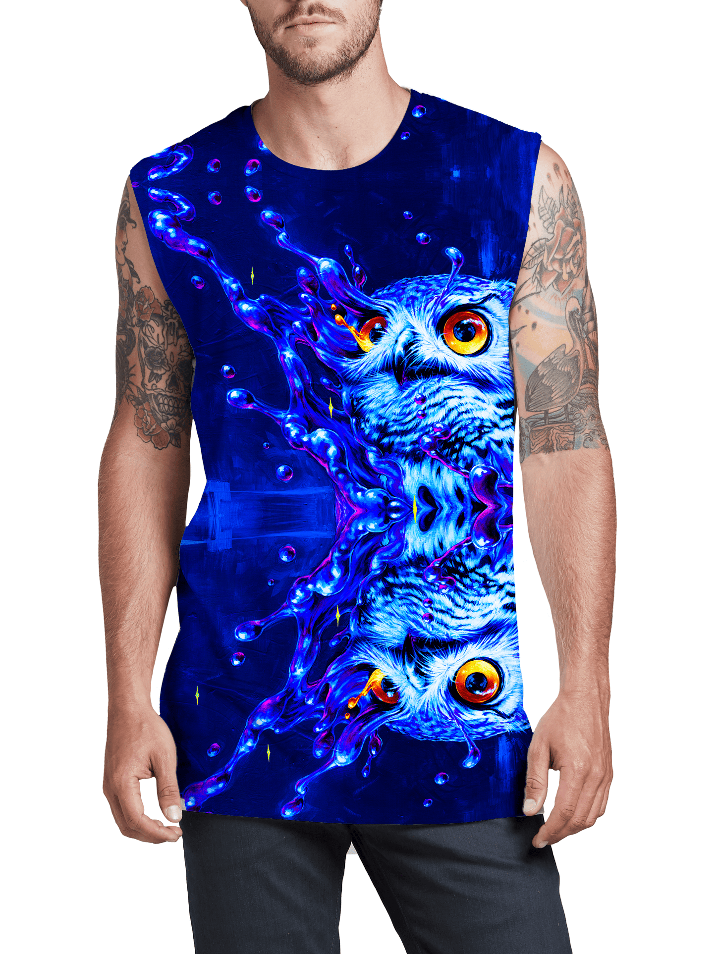 Lucid Owl Men's Muscle Tank, Noctum X Truth, | iEDM