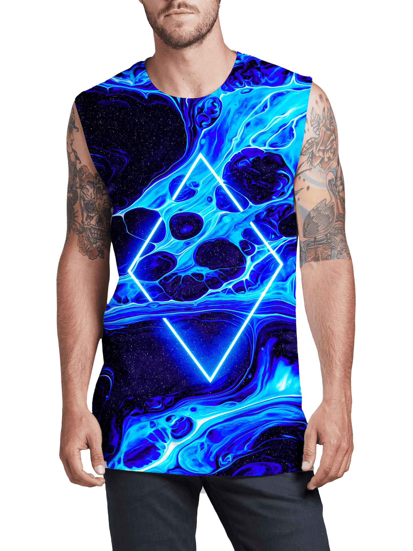 Portal Home Blue Men's Muscle Tank, Noctum X Truth, | iEDM