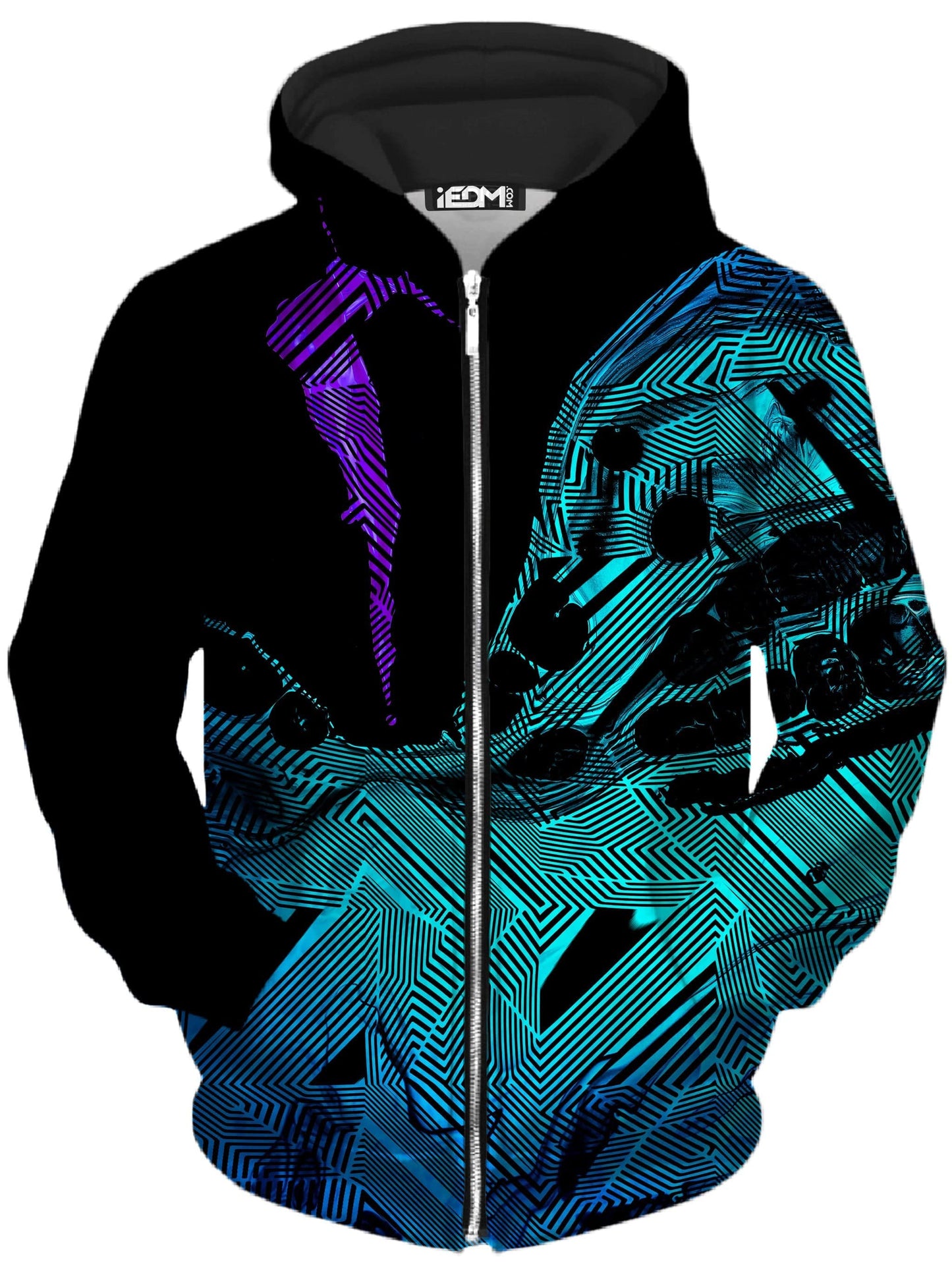 Primordial Flow Unisex Zip-Up Hoodie, Noctum X Truth, | iEDM