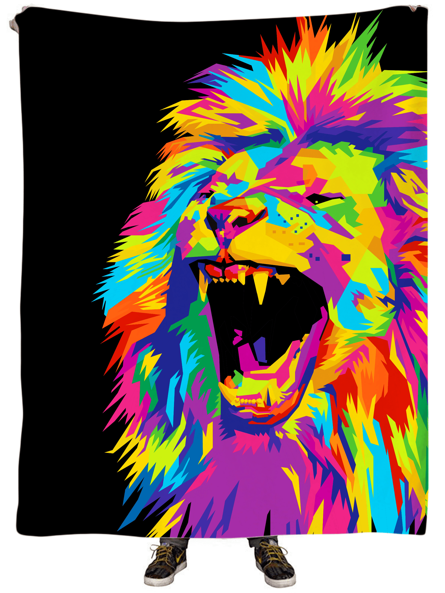 Psychedelic Lion Plush Blanket, Noctum X Truth, | iEDM
