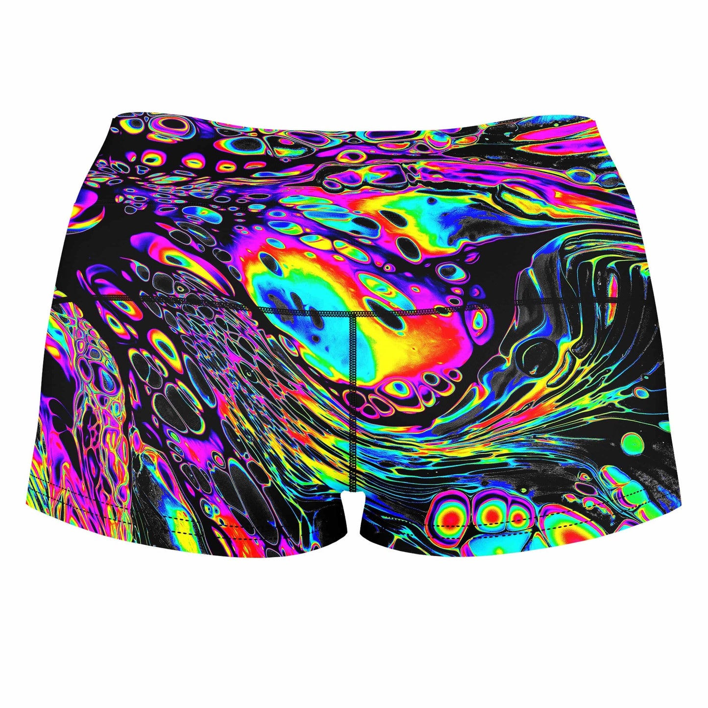 Rainbow Magma High-Waisted Women's Shorts, Noctum X Truth, | iEDM
