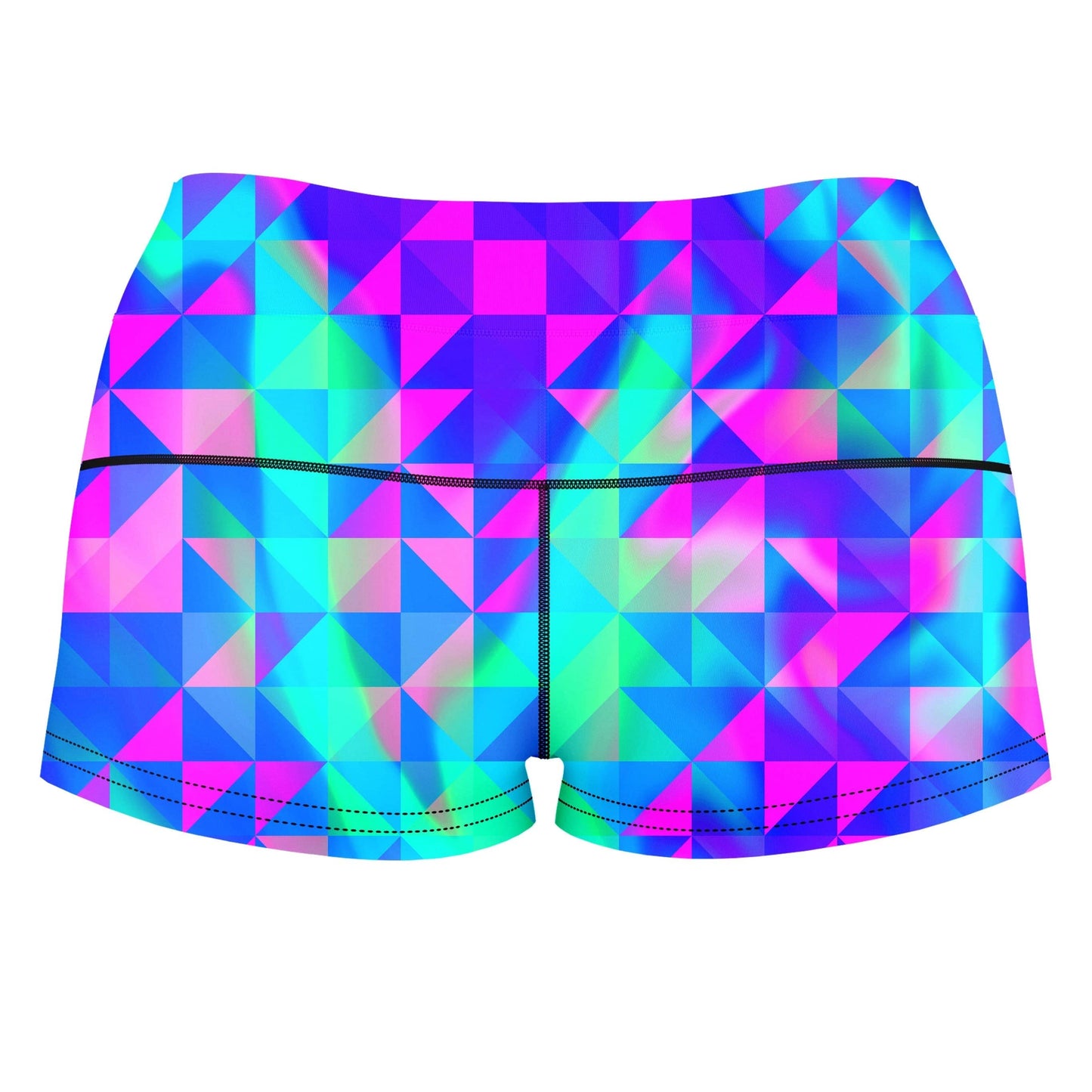 Raspberry Iced Tea High-Waisted Women's Shorts, Noctum X Truth, | iEDM