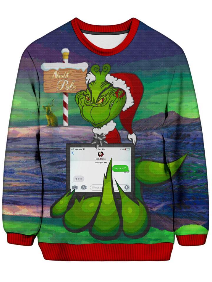 Savage Grinch Ugly Sweatshirt iEDM - Main Image