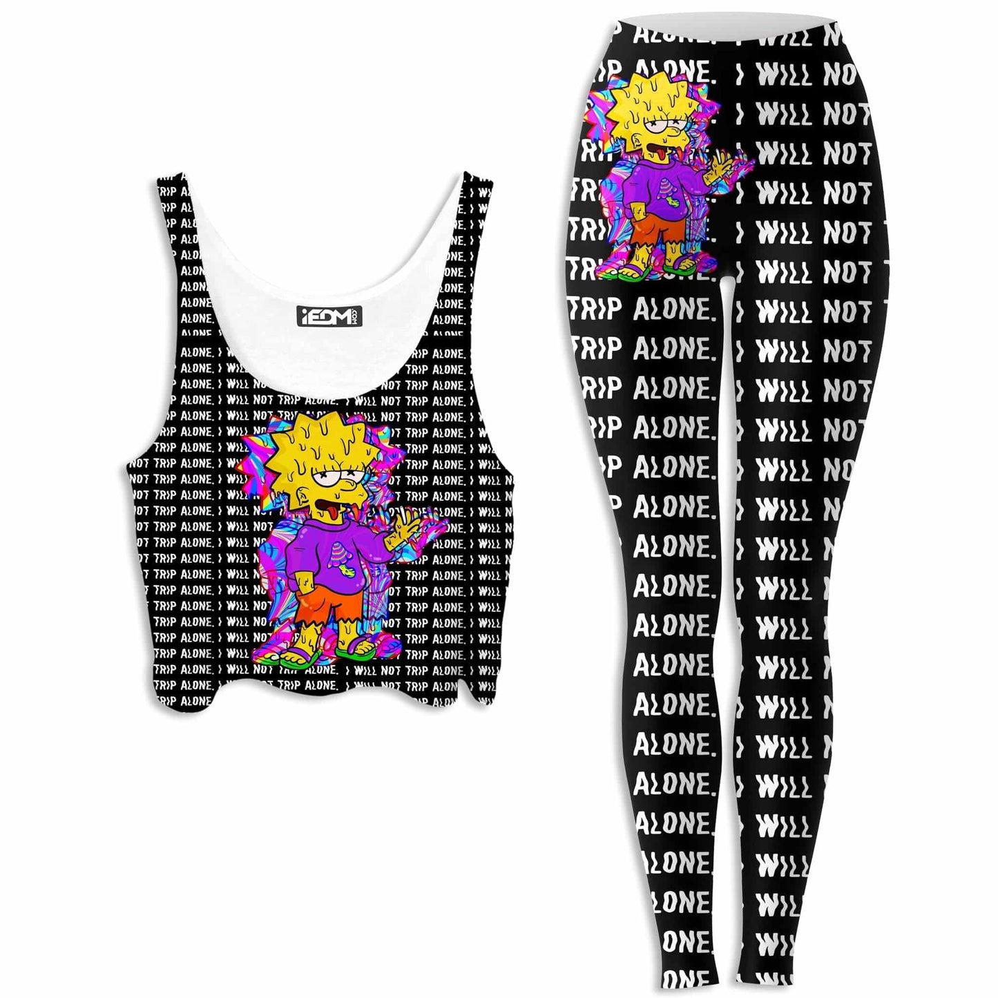 Tripping with Her Crop Top and Leggings Combo, Noctum X Truth, | iEDM
