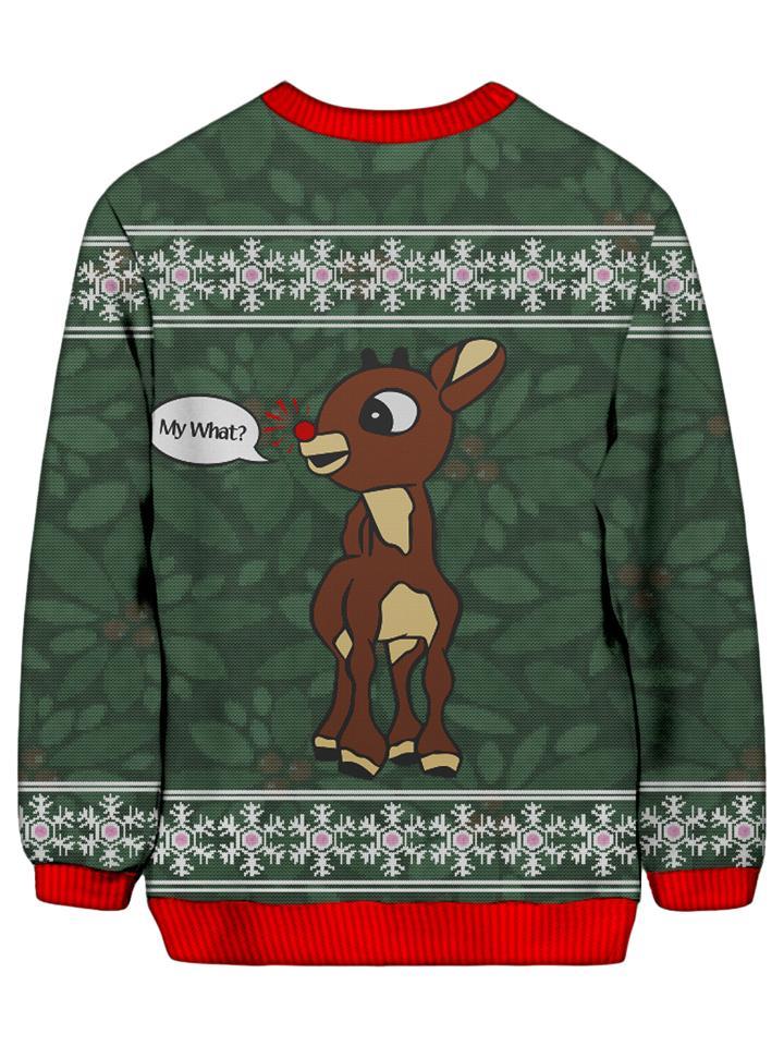 Noctum X Truth Wrong Way Rudolph Ugly Sweatshirt - iEDM