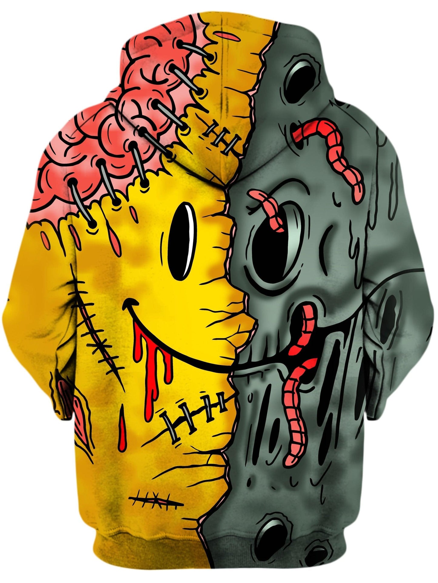Emoji Zombie Unisex Hoodie, On Cue Apparel, | iEDM