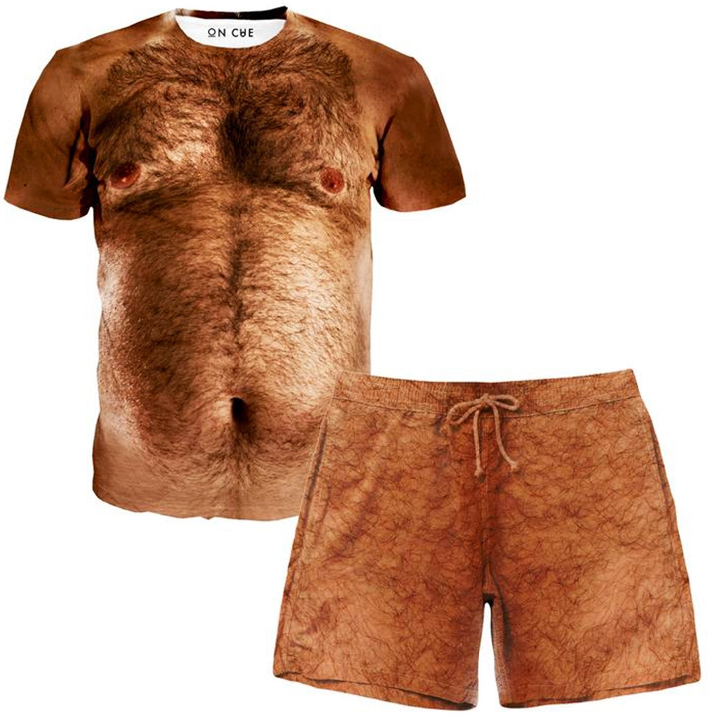 Hairy Chest T-Shirt And Shorts Combo, On Cue Apparel, | iEDM
