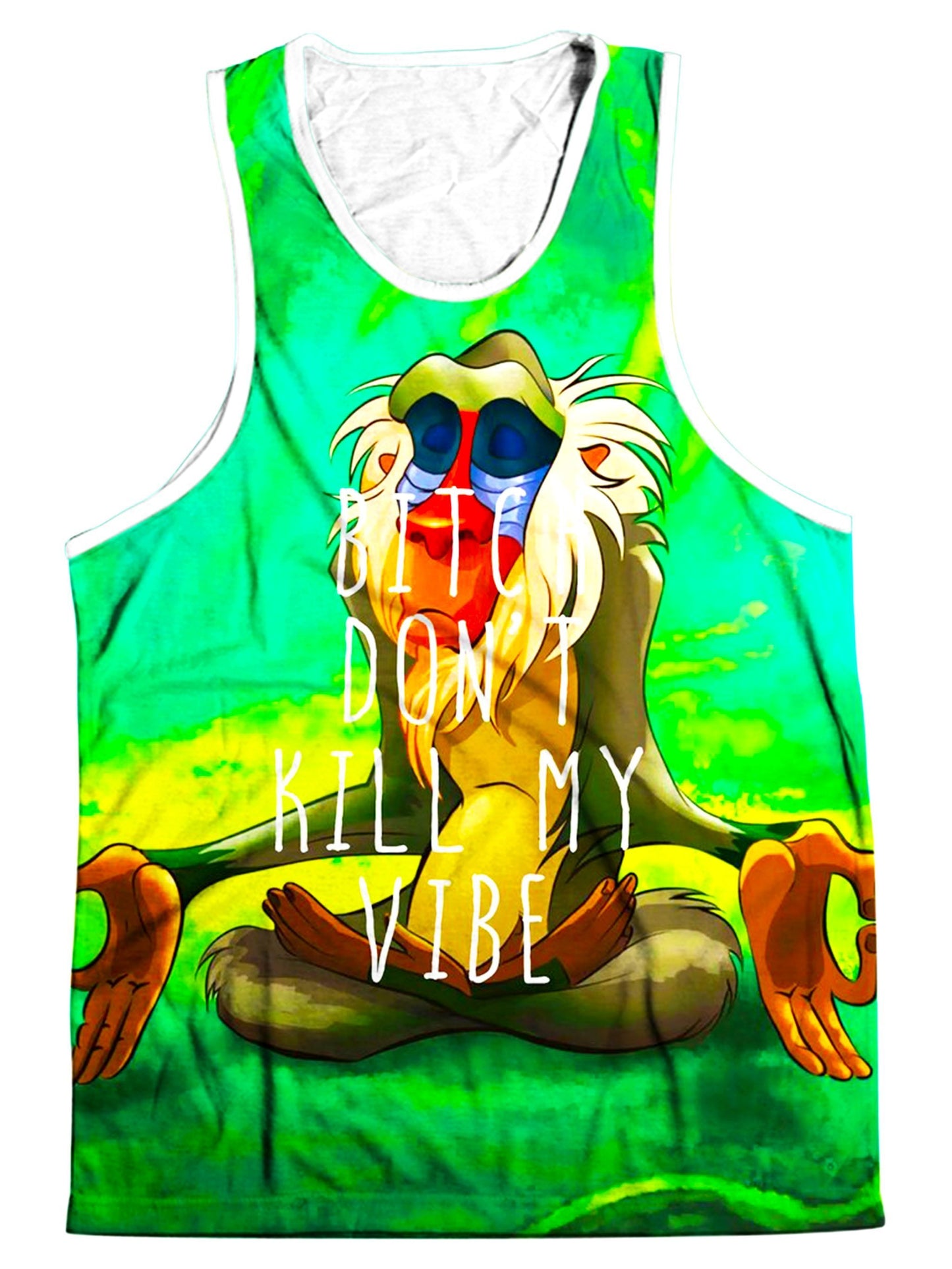Meditating Rafiki Men's Tank, On Cue Apparel, | iEDM
