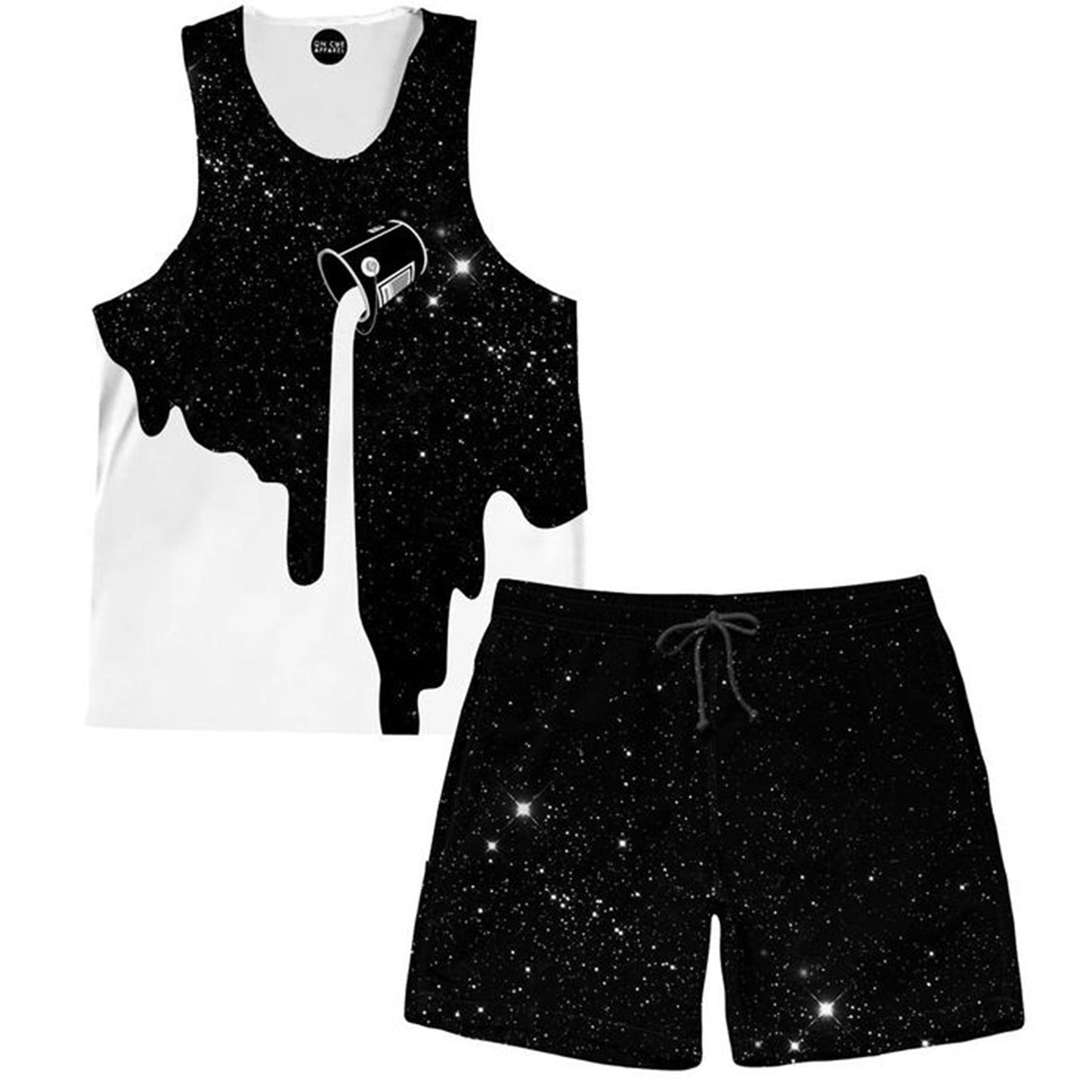 Milky Way Tank and Shorts Combo, On Cue Apparel, | iEDM