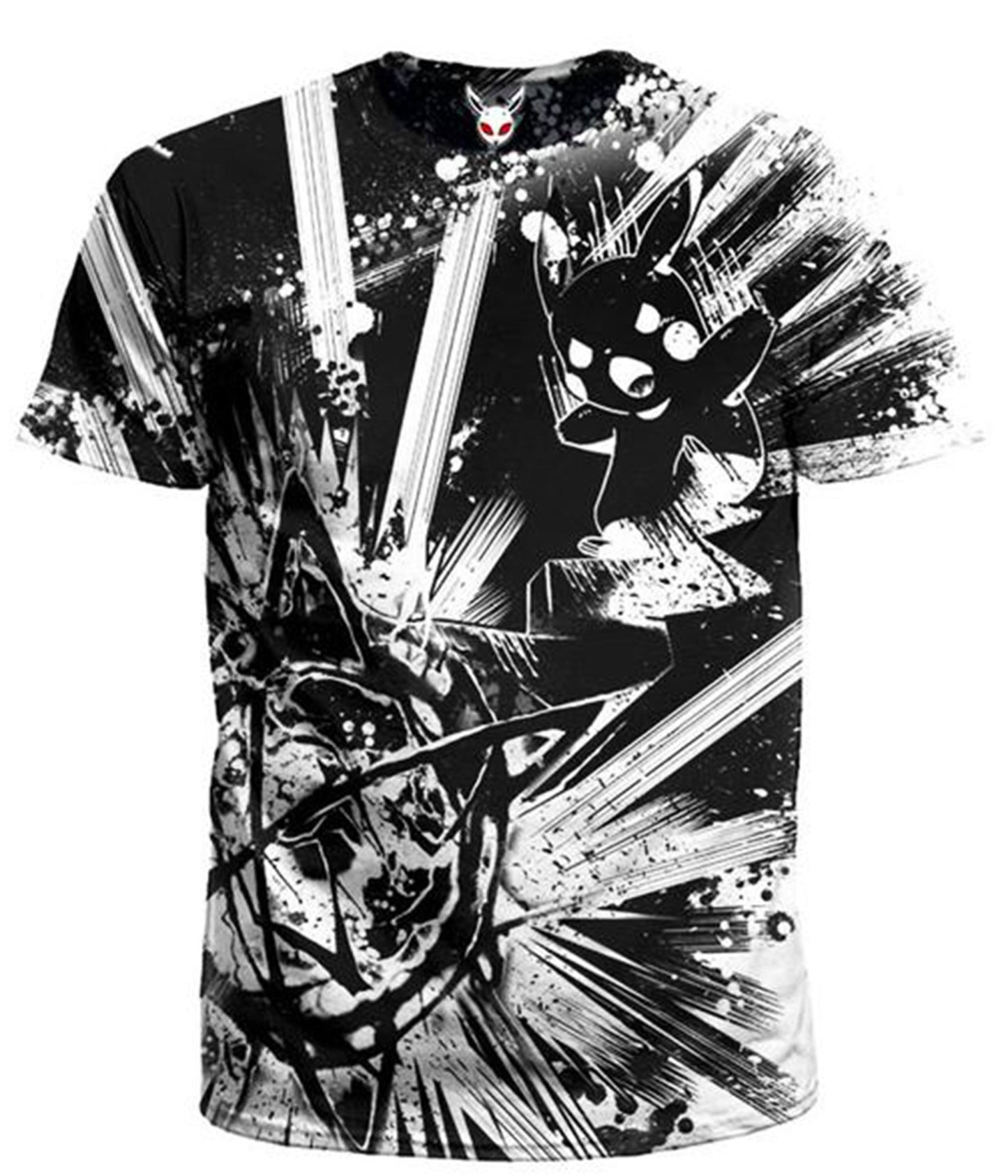 Pika Black Men's T-Shirt, On Cue Apparel, | iEDM