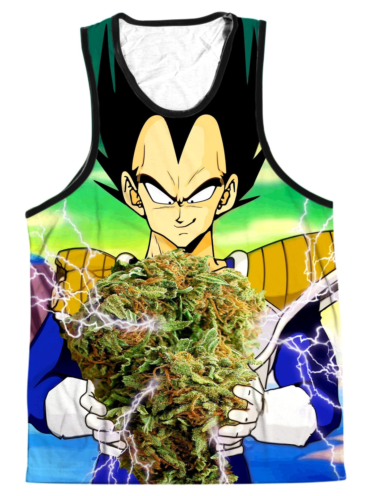 Vegeta Super Saiyan Nug Men's Tank, On Cue Apparel, | iEDM