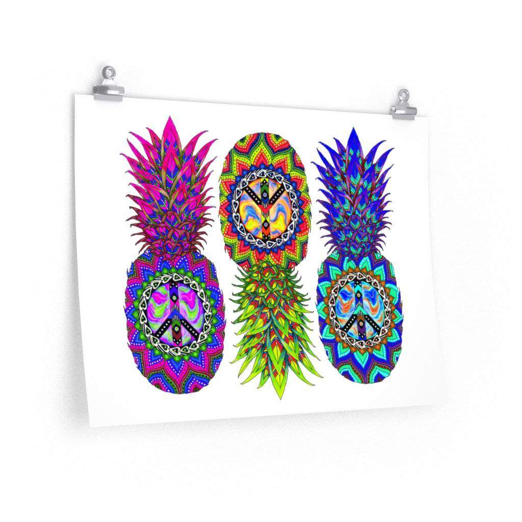 Ananas Trio Premium Matte Horizontal Poster, Poster, | iEDM