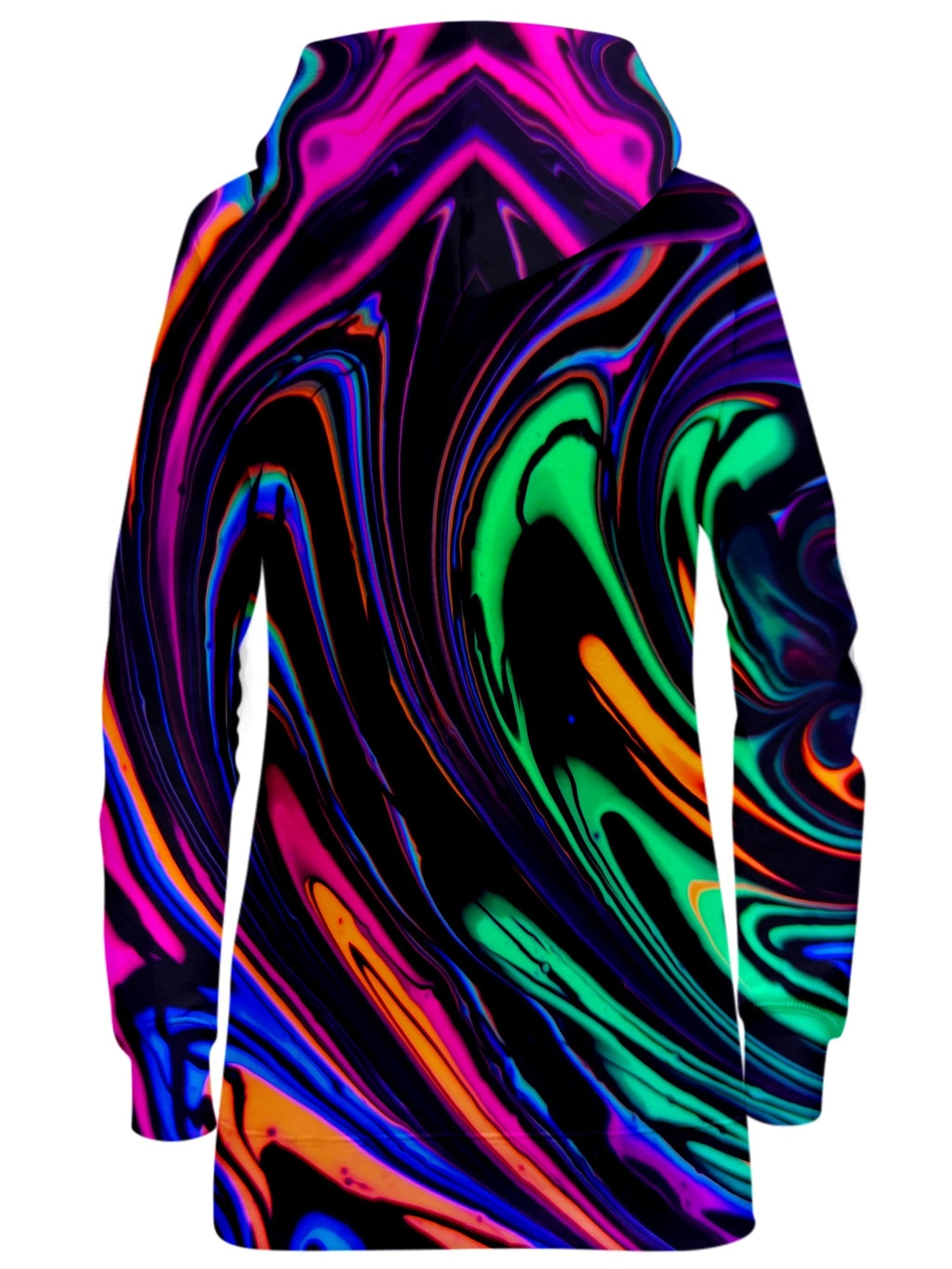 Cosmic Dream Hoodie Dress, Psychedelic Pourhouse, | iEDM