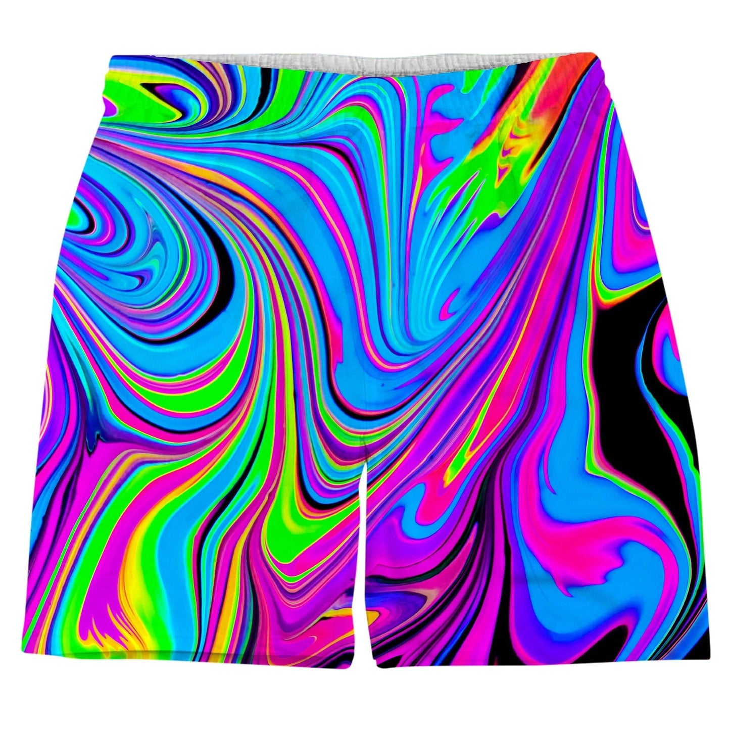Cosmic Flow Men's Tank and Shorts Combo, Psychedelic Pourhouse, | iEDM