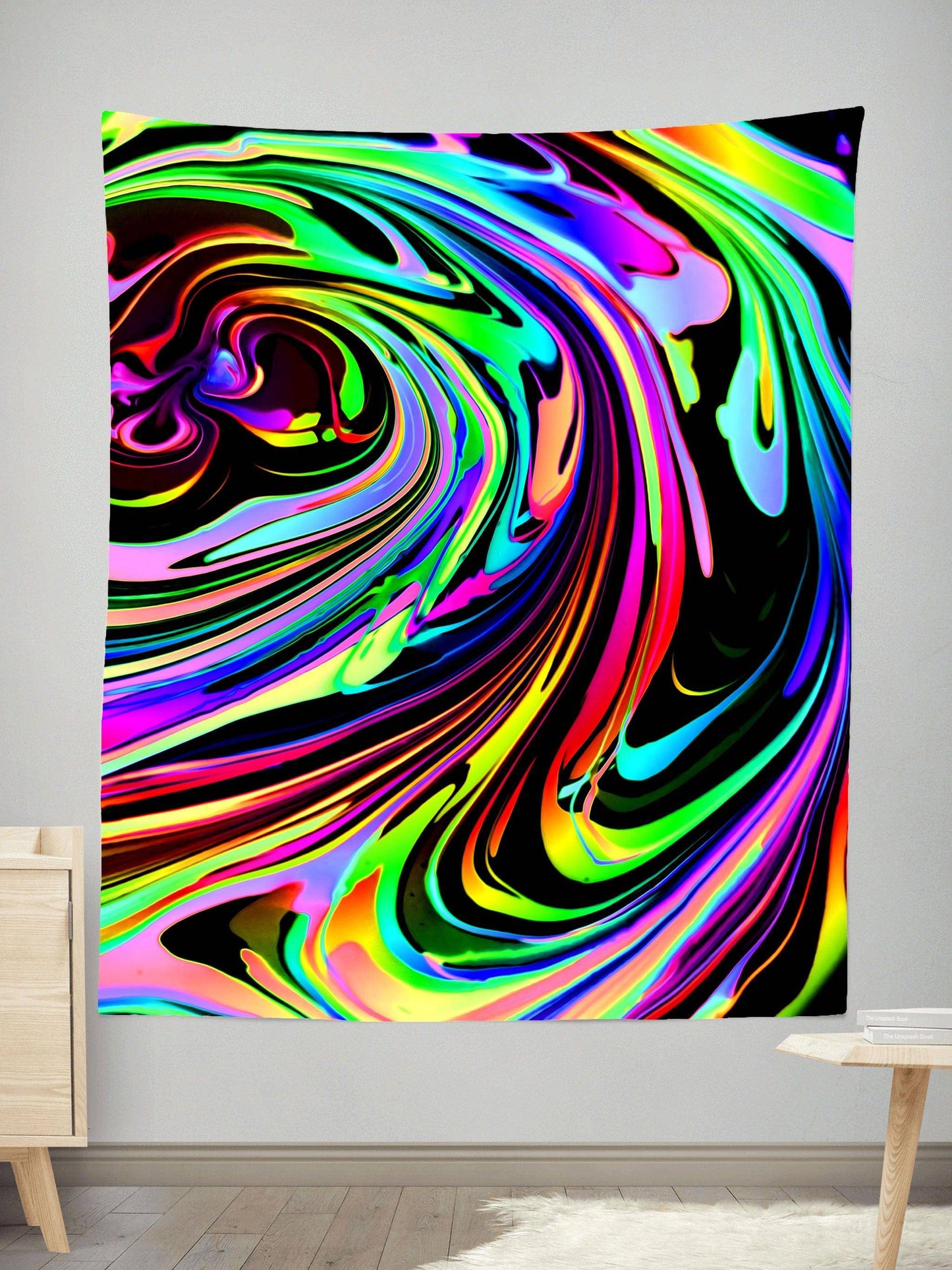 Cosmic Swirl Tapestry, Psychedelic Pourhouse, | iEDM