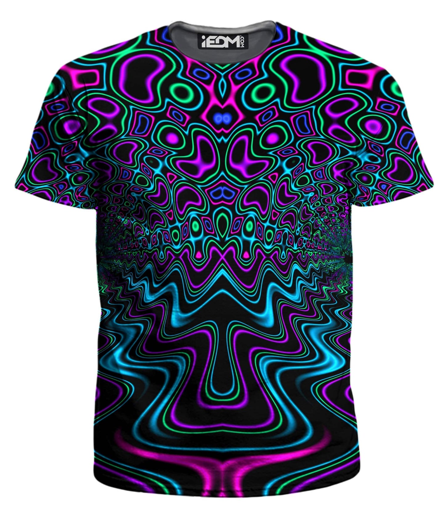 Fractal River Men's T-Shirt, Psychedelic Pourhouse, | iEDM
