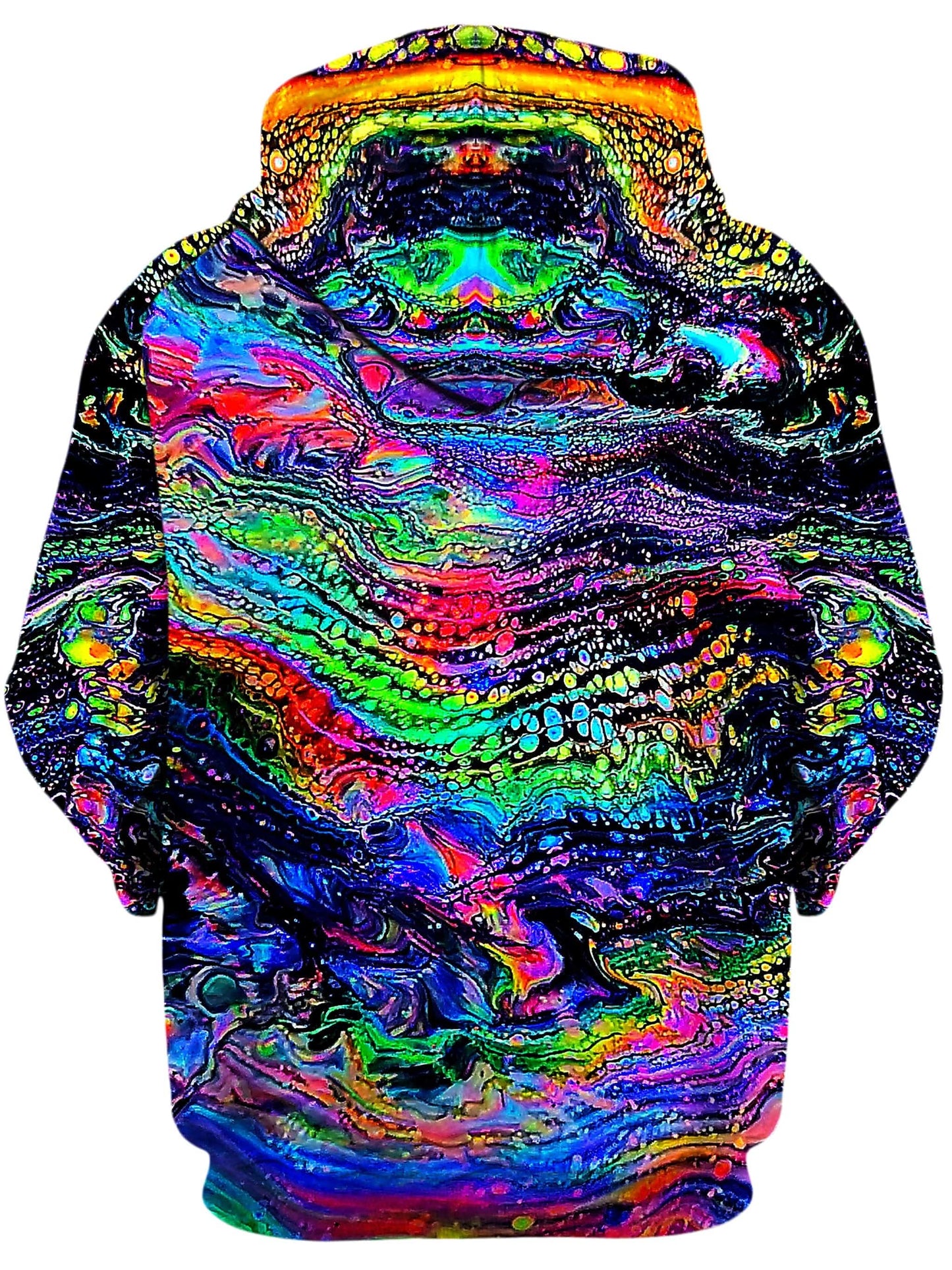 Galactic Drip Unisex Zip-Up Hoodie, Psychedelic Pourhouse, | iEDM