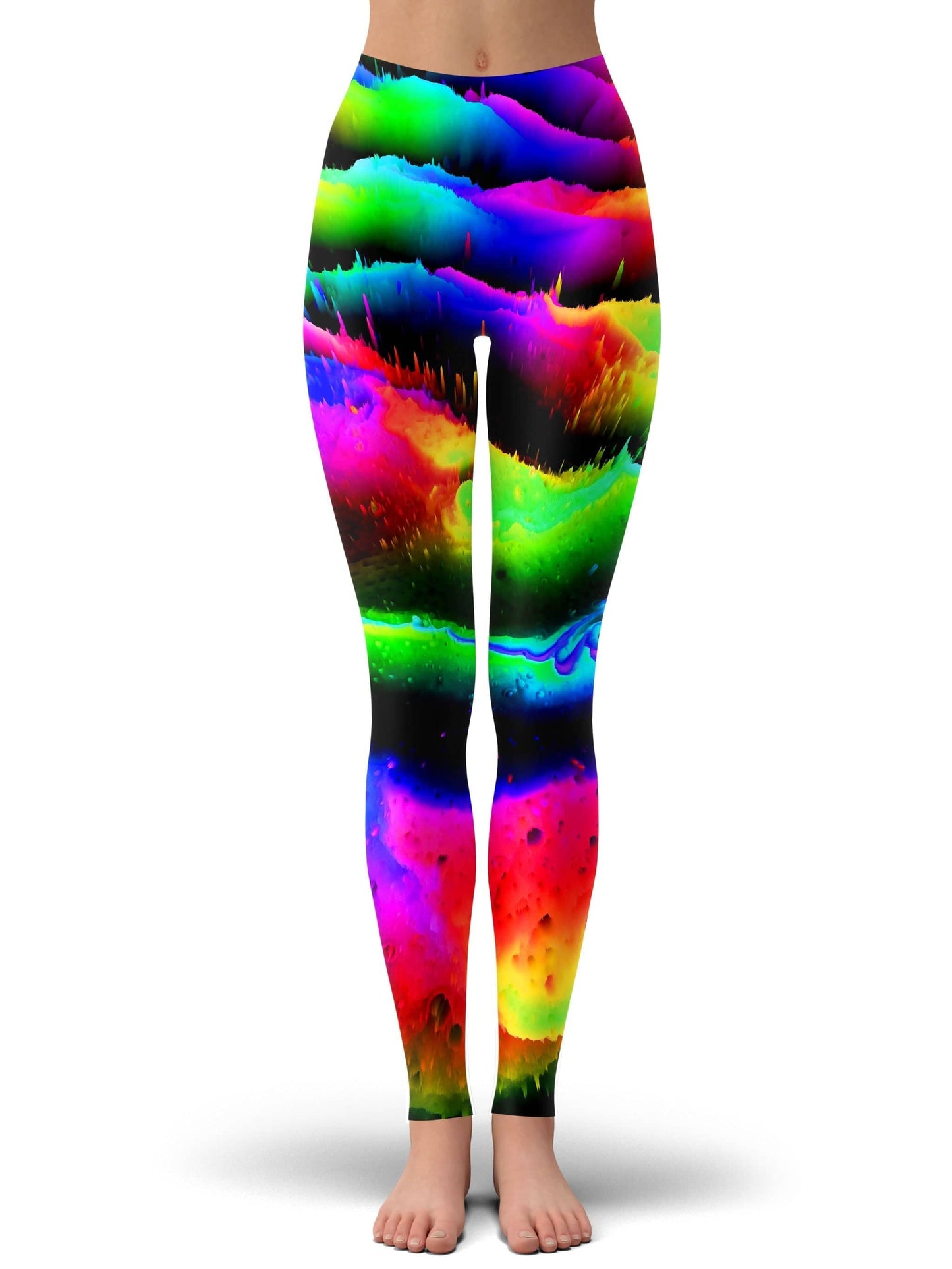 Intergalactic Rush Crop Top and Leggings Combo, Psychedelic Pourhouse, | iEDM